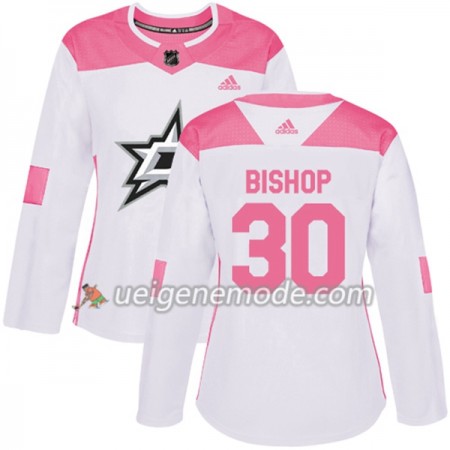 Dame Eishockey Dallas Stars Trikot Ben Bishop 30 Adidas 2017-2018 Weiß Pink Fashion Authentic